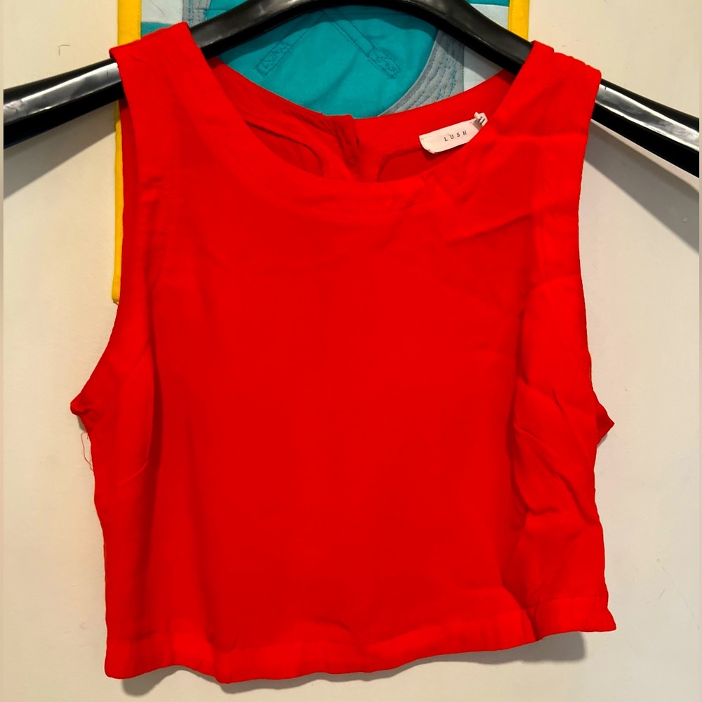 Lush crop blouse